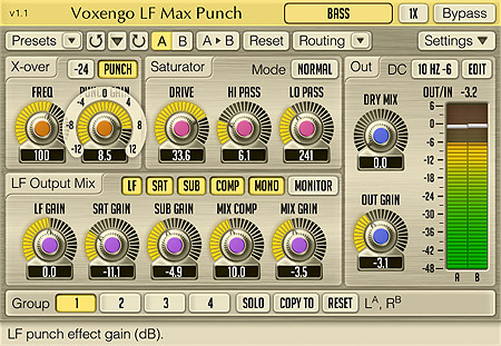 Voxengo LF Max Punch Screenshot
