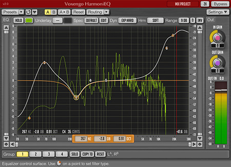 Voxengo HarmoniEQ 2.0 Screenshot