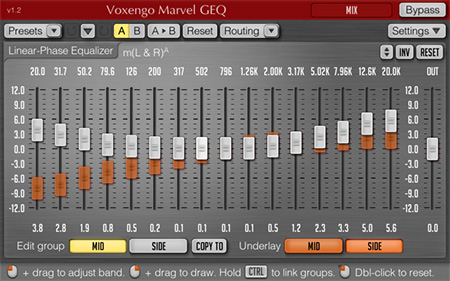 Voxengo Marvel GEQ 1.2 Screenshot