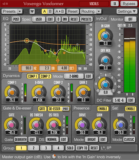 Voxengo Voxformer 2.8 Screenshot