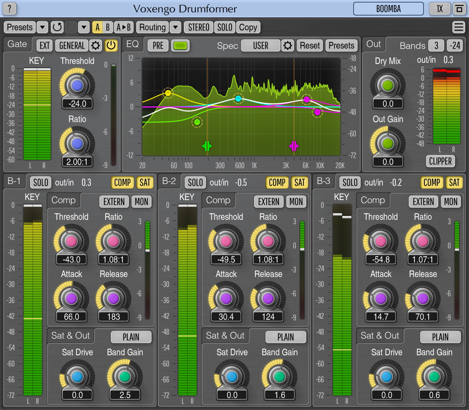 Screenshot for Voxengo Drumformer 1.2