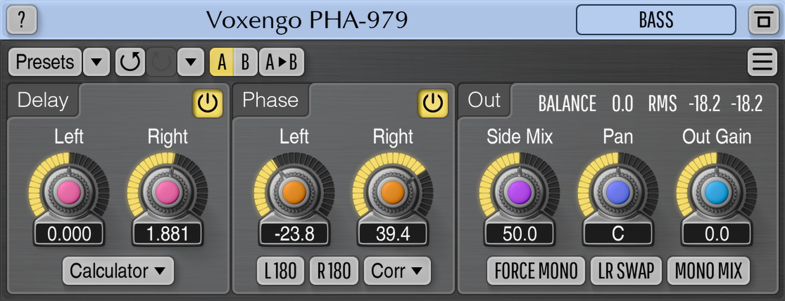 Voxengo PHA-979 screen shot