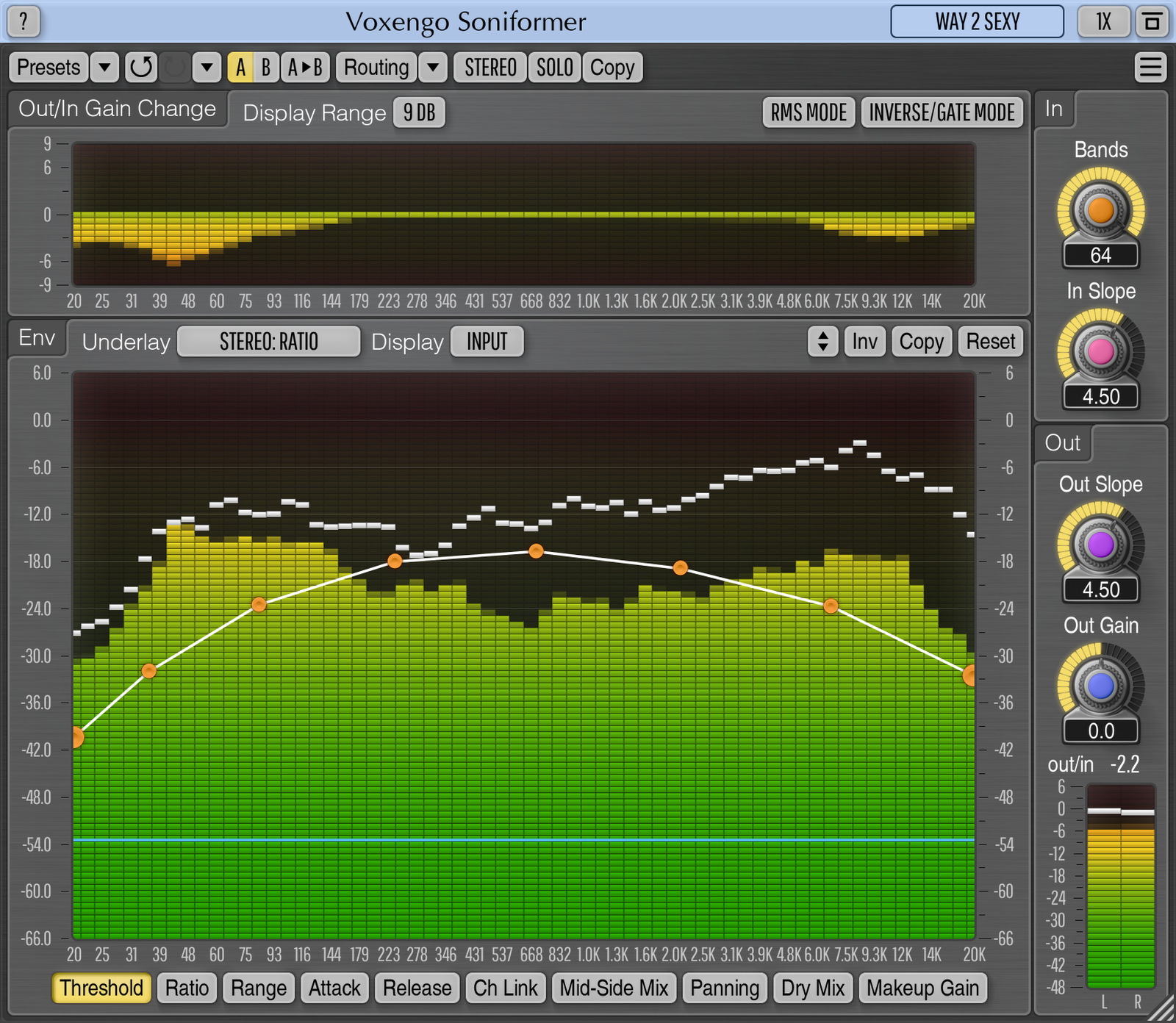 Screenshot of Voxengo Sonic Finalizer VST