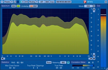Voxengo SPAN developer interface artwork