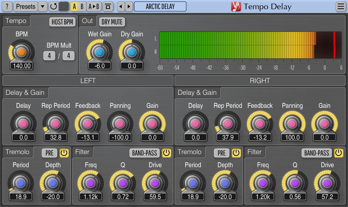 Stereo delay VST. Voxengo Sound delay. Гармонический эквалайзер VST. Multiband delay VST. Release plugin