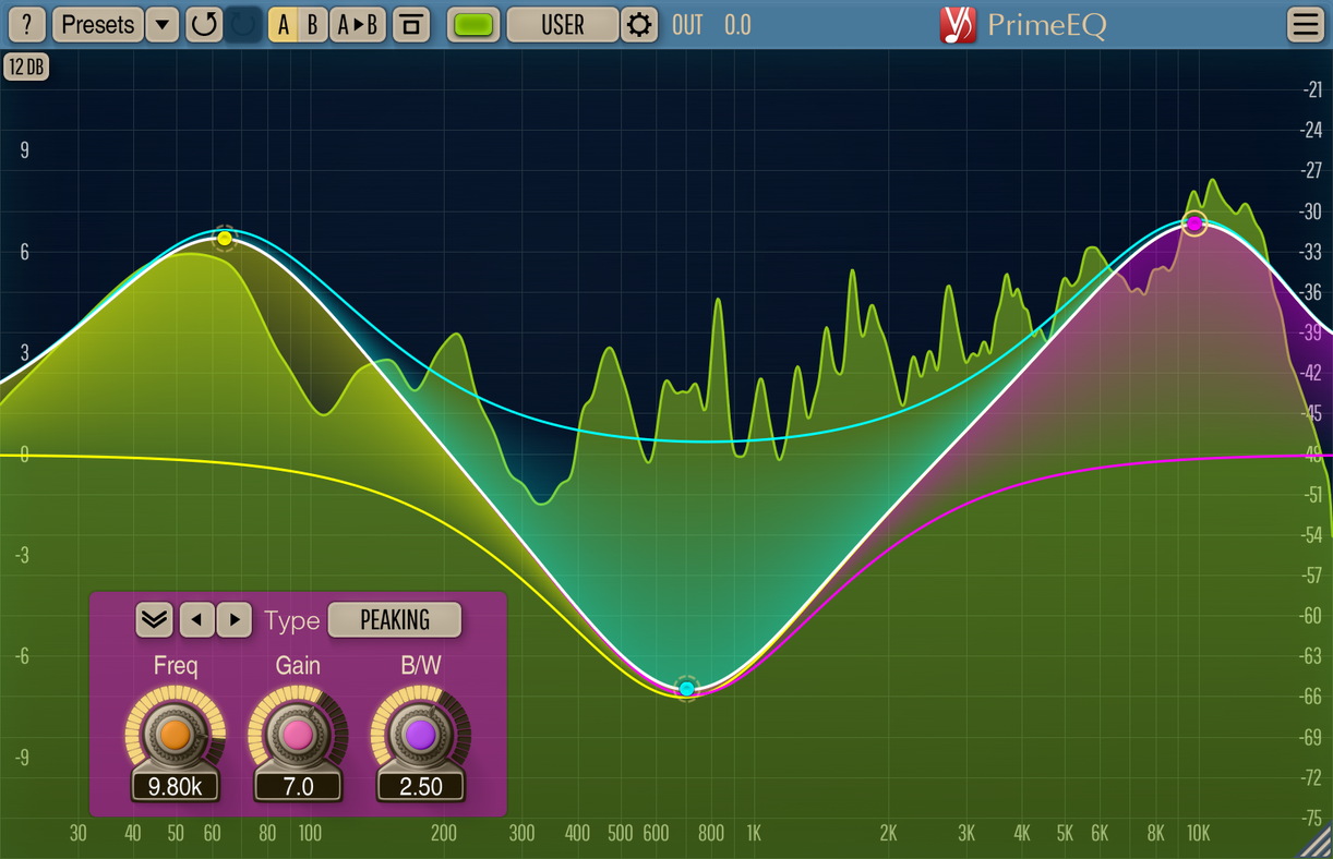 Voxengo PrimeEQ Parametric Equalizer Plugin, EasytoUse VST, AU, AAX