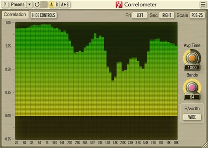 Voxengo Correlometer developer interface artwork