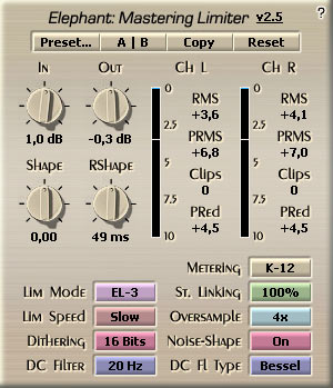 Voxengo Elephant VST 2.5 Screenshot