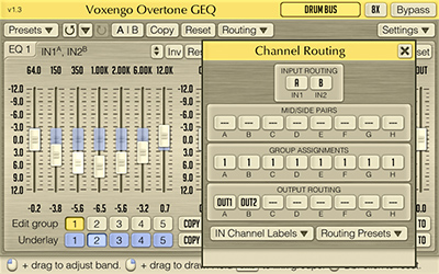 Voxengo Overtone GEQ 1.3 Screenshot