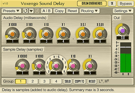 Voxengo Sound Delay 1.0 Screenshot