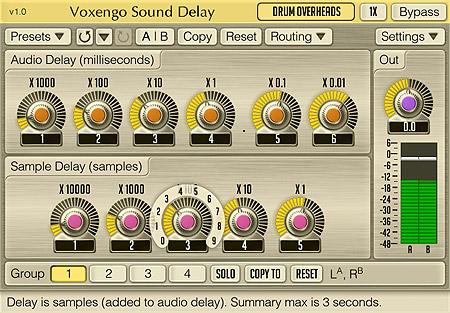Voxengo Sound Delay screenshot