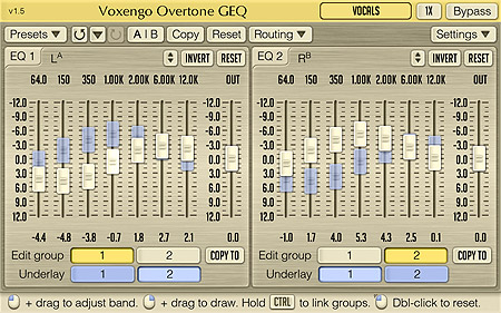 Voxengo Overtone GEQ 1.5 Screenshot