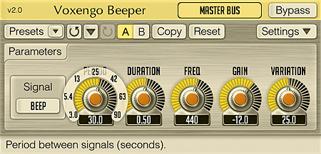 Voxengo Beeper 2.0 Screenshot