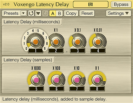 Voxengo Latency Delay 2.0 Screenshot