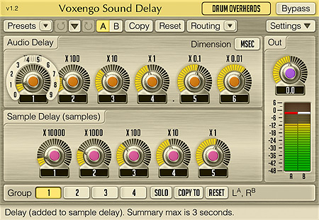 Voxengo Sound Delay 1.2 Screenshot