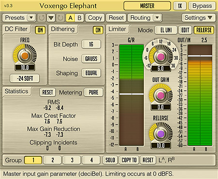 Voxengo Elephant 3.3 Screenshot