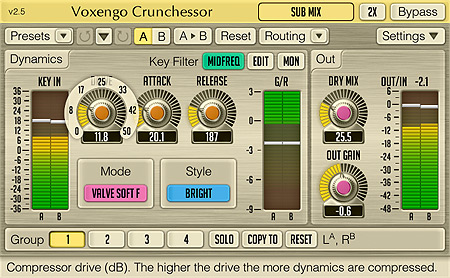 Voxengo Crunchessor 2.5 Screenshot