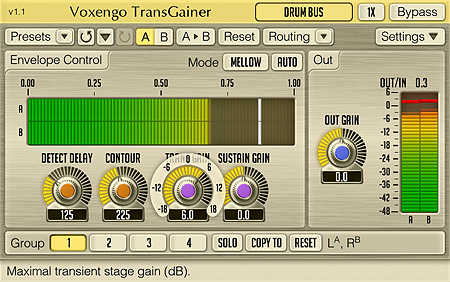 Voxengo TransGainer 1.1 Screenshot