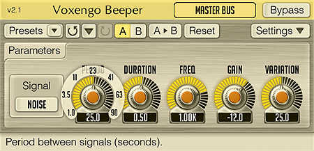 Voxengo Beeper 2.1 Screenshot
