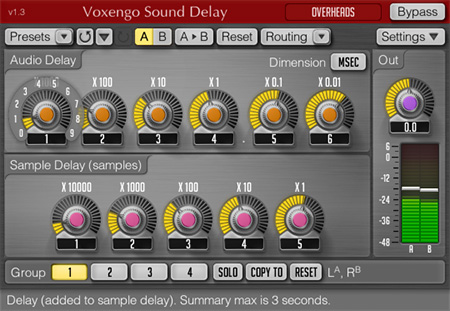 Voxengo Sound Delay 1.3 Screenshot