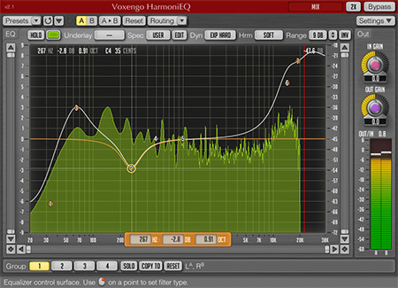 Voxengo HarmoniEQ 2.1 Screenshot