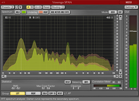 Voxengo SPAN 2.3 Screenshot