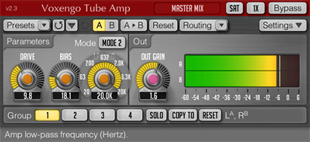 Voxengo Tube Amp 2.3 Screenshot