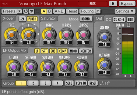 Voxengo LF Max Punch 1.4 Screenshot