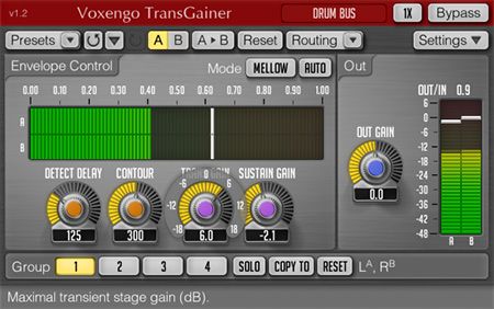 Voxengo TransGainer 1.2 Screenshot