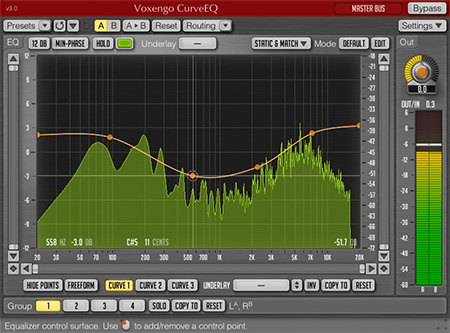 Voxengo CurveEQ 3.0 Screenshot