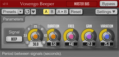 Voxengo Beeper 2.5 Screenshot