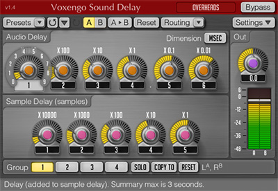 Voxengo Sound Delay 1.4 Screenshot