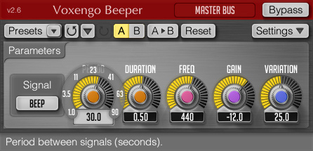 Voxengo Beeper 2.6 Screenshot