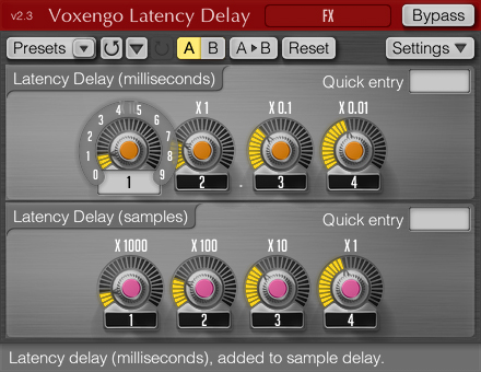 Voxengo Latency Delay 2.3 Screenshot