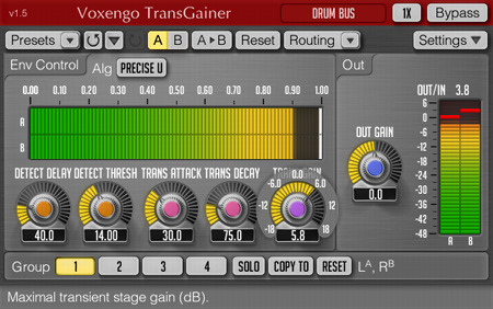 Voxengo TransGainer 1.5 Screenshot