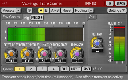 Voxengo TransGainer 1.6 Screenshot