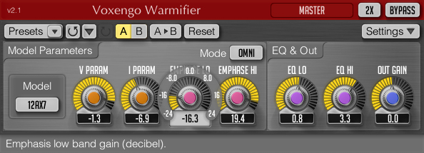 Voxengo Warmifier 2.1 Screenshot