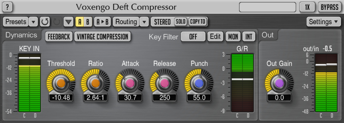 Voxengo Deft Compressor 1.6 Screenshot