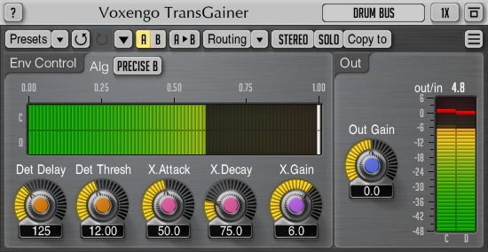 Voxengo TransGainer 1.7 Screenshot