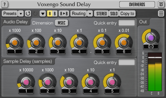 Voxengo Sound Delay 1.7 Screenshot
