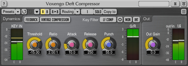 Voxengo Deft Compressor 1.7 Screenshot