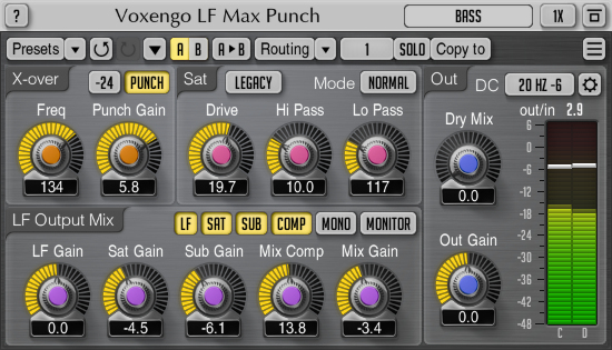 Voxengo LF Max Punch 1.7 Screenshot