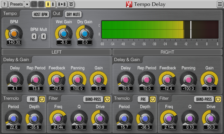 Voxengo Tempo Delay 2.0 Screenshot