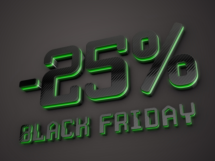Black Friday 25% discount.