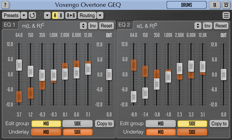 Voxengo Overtone GEQ 1.12 Screenshot