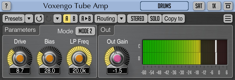 Voxengo Tube Amp 2.6 Screenshot
