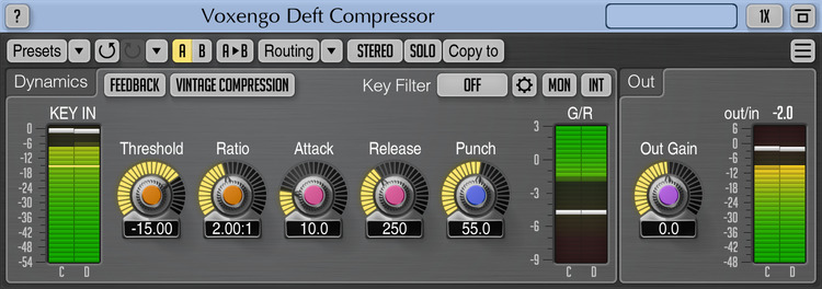 Voxengo Deft Compressor 1.8 Screenshot