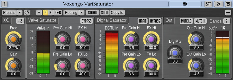 Voxengo VariSaturator 2.0 Screenshot