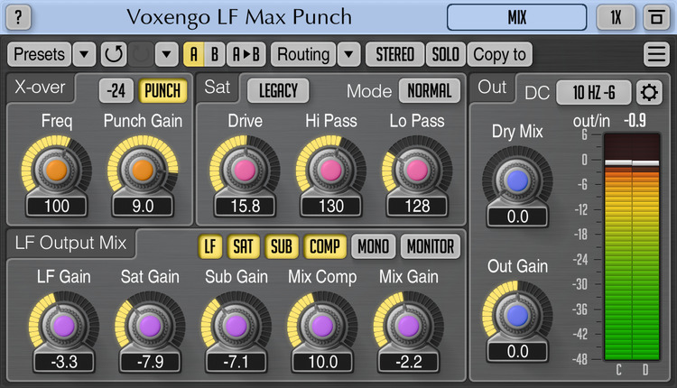 Voxengo LF Max Punch 1.9 Screenshot