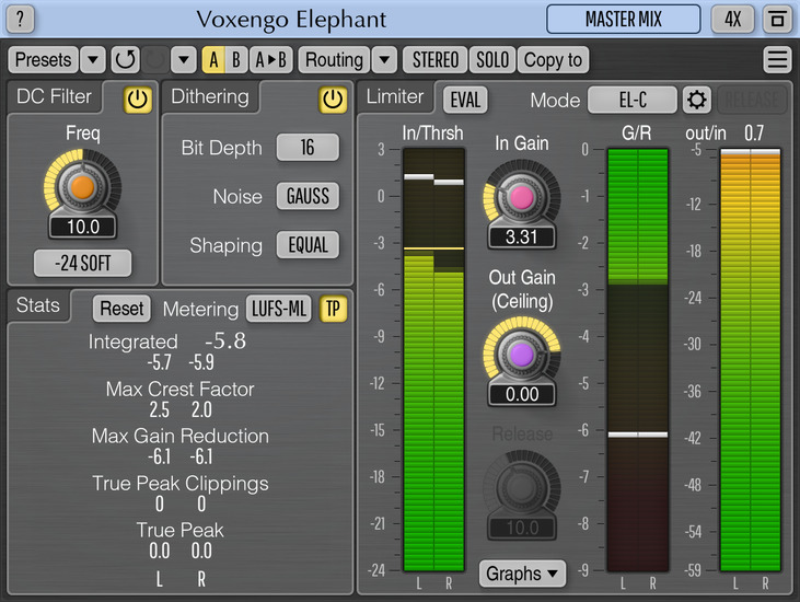 Voxengo Elephant 4.13 Screenshot